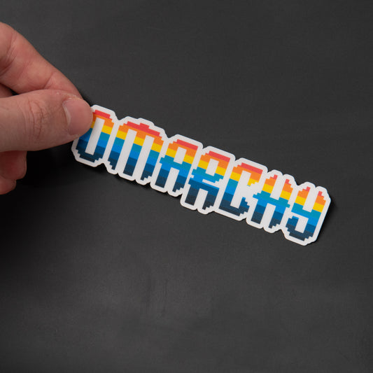 Omarchy Pixel Stickers – Retro Style Logo Decals