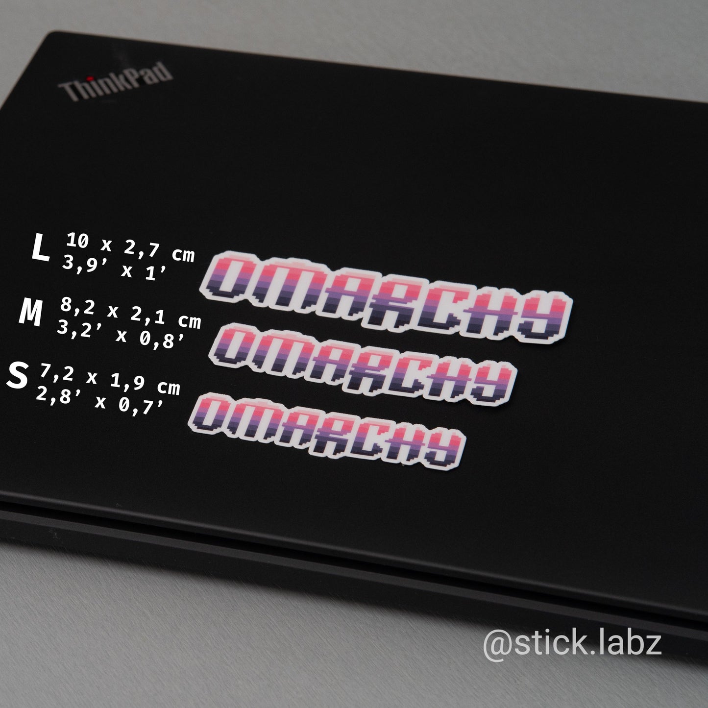 Omarchy Pixel Stickers – Retro Style Logo Decals